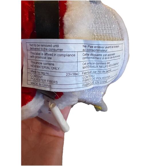 VTG Gemmy Musical Christmas Mouse Santa 8” Plush Animated Plays Here Comes Santa - Picture 7 of 9